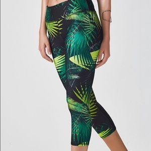 Fabletics Tropical Print Crop Leggings